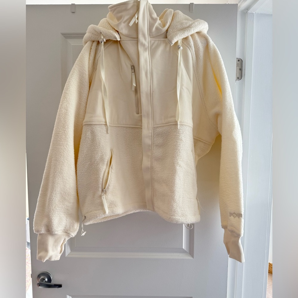 Popflex Find Your Inner Fleece Jacket, Cream color, 1X